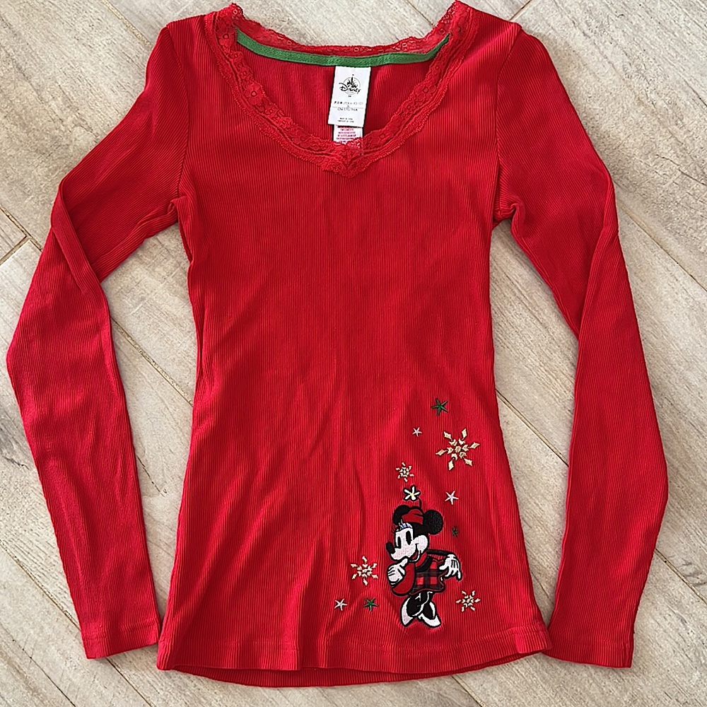 Disney Embroidered Lace Pajama Top